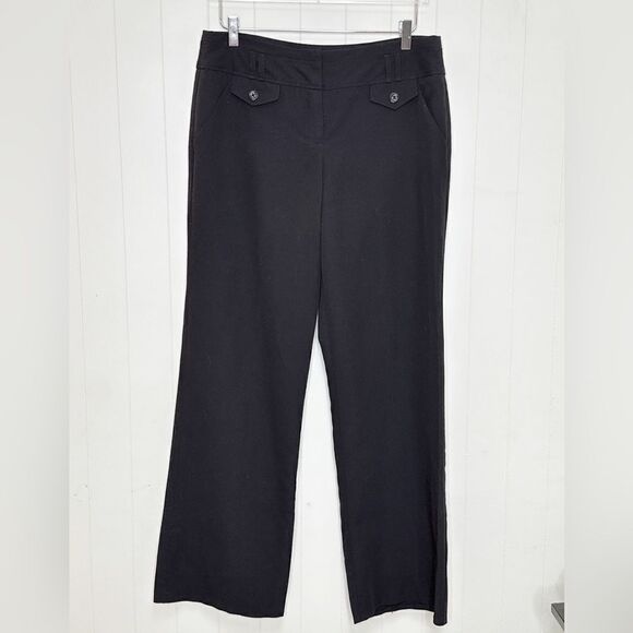 Sandro Sportswear Black Wide Leg Pants Size 10 - Picture 1 of 7